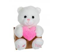 Peluche - les p'tits lovers ourson rose - 14 cm rose TU