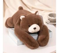 Peluche Lestée Paresseux, Adorable Panda en Peluche en Position Couchée, Panda Super Doux Et Câlin, pour Soulager L'anxiété Bear 65cm