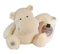 Peluche L'Hippo + plaid écru