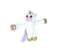 peluche licorne 20 cm en peluche blanc/or/violet