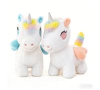 Peluche Licorne arc-en-ciel 22 cm (Modèle aléatoire)