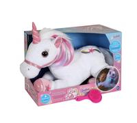 Gipsy Toys - Lica Bella Féerique Et Lumineuse - Peluche Licorne Interactive - 35 cm - Blanc - Rose