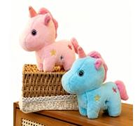 Peluche Licorne multicolore 22 cm (Modèle aléatoire)