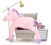 Peluche Licorne XXL géante 190 cm rose - MIŚ GUSTAW - Pour Enfant à partir de 3 ans - Intérieur