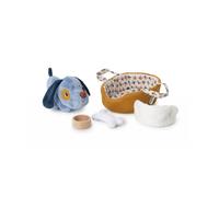 Peluche - Lilliputiens - Jules le chien - 20 cm - Panier rembourré - Accessoires inclus