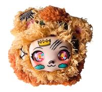 Peluche lion, adorable kawaii peluche pour enfants et adultes, compagnon pour sac à dos, cartable ou sac, figurine de collection, cadeau pour garçons, filles et amis, porte-clés porte-bonheur 10 cm