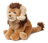 peluche lion de 23 cm marron