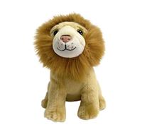 Peluche Lion Douce, Animal en Peluche, Roi de la Jungle, poupée avec Fond lesté for et crèche, thème Safari, Cadeau
