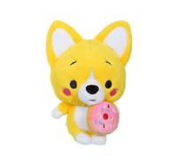 Peluche little corgi cuties 20 cm : corgi - donut jaune TU