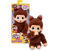 Peluche - LITTLE LIVE PETS - Mon bébé singe mini - Marron - Dès 4 ans