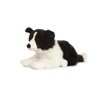 Peluche - Living Nature - Chien Border Collie - 60 cm - Noir et Blanc - Pour Enfant