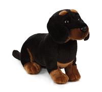 Peluche Living Nature - Chien teckel en peluche (20 cm)