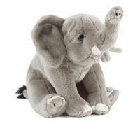 Peluche Living Nature - Éléphant (25 cm), Gris