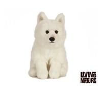 Peluche - Living Nature - Renard Arctique - 30 cm - Blanc - Mixte