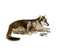 Hansa Peluche Geante Loup Couché 125cml