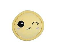 Peluche macaron jaune kawaii en polyester (Ø36 cm) - -