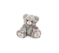 Peluche Mae l ours gris prestige - 24 CM