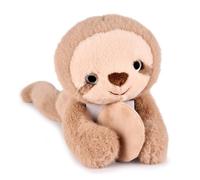Histoire D’Ours - Doudou Peluche Paresseux Beige Aimanté 30 cm - Collection Podcoll - Compagnon Réconfortant à Poser sur l’Épaule - Idée Cadeau Naissance Mixte pour Enfant Fille ou Garçon - HO3358