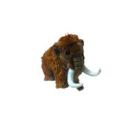 Peluche Mammouth Poils Longs 23 Cm Marron TU