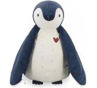 KALOO - Grande Peluche Décorative Manchot de 50 cm avec Lange d'Emmaillotage - Dimensions Lange : 100 x 100 cm - Peluche Doudou Bébé - Dès la Naissance - K212012