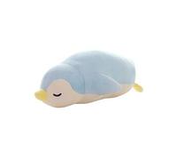 Peluche manchot Endormi PP cotton 35 cm C-Bleu clair