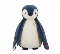 Kaloo Peluche enregistreuse vocale Manchot - Bruits blancs et enregistreur - Bleu 25 cm