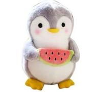 Peluche manchot Tenant la pastèque 25cm -Multicolore Multicolore G