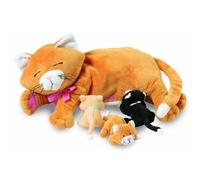 Peluche MANHATTAN TOY - 107790 - Animaux et leurs petits - Nina le chat - Valeurs éducatives