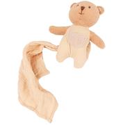 Peluche marcel l'ours et son doudou beige TU