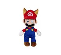 Peluche Mario Bros Chat 35 cm - Plombier - Doudou Licence Super Mario + 1 Carte Animal - Enfant