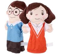 Peluche Marionnette à Main 2 Pièces PP Coton Réaliste | Créatif pour Parents et Garçon et Filles, Améliore le Toucher, la Coordination Main Cerveau, Aspect Réaliste