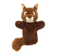 Peluche Marionnette à main enfant Ecureuil gant - The Puppet Company - Hauteur 22cm - Marron