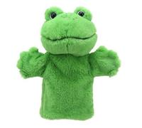 Peluche Marionnette à main enfant Grenouille verte - The Puppet Company - Belle finition