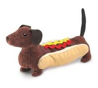Peluche marionnette chien hot dog 20 cm de la marque Folkmanis.
