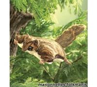 Peluche marionnette écureuil volant 38 cm de la marque Folkmanis G