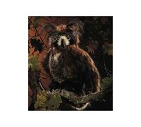 Peluche marionnette hibou à paupières mobiles 46 cm de la marque