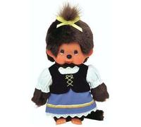 Peluche Marionnette - Kiki Monchhichi - 26cm - Noir - Age recommandé: 3 ans
