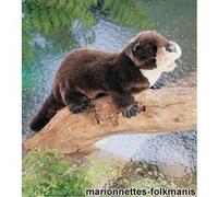 Peluche marionnette loutre de rivière 51 cm de la marque Folkmanis G