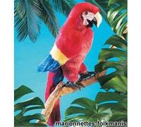 Peluche marionnette perroquet ara G