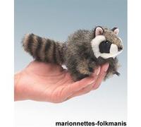 Peluche marionnette raton-laveur 12 cm de la marque Folkmanis