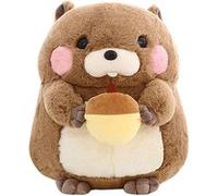 Peluche Marmotte Joufflu 20cm -marron Marron G