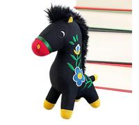 Peluche Mascota Caballo - Algodón PP 23cm | Animal De Peluche De Caballo | Ṕeluche Lucky Ĥorse | Para Familiares, Colegas, Cumpleaños, Festivales, Viajes En Casa, Año Nuevo, Dormitorio, Sala Ďe Estar