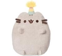 Peluche Mascotte 12cm avec Bonnet d'Anniversaire Design Charmant Pusheen Gris clair Gris
