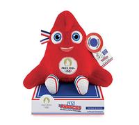 Peluche Mascotte Jeux Olympiques Paris 2024 Fabriquée En France 30 Cm - Rouge