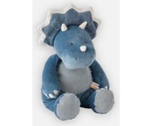 Peluche medium Ops en veloudoux, bleu