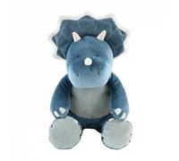 Peluche medium Ops en veloudoux, bleu