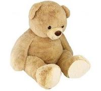 Peluche méga ours beige 1 metre 75 - doudou sam xxxl - set peluche geante 175cm + 1 carte tigre Beige