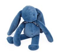 Peluche méléo lapin bleu intense -
