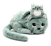 Peluche miaou le chat maman et bébé