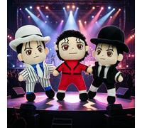 Peluche Michael Jackson de TreasuringU, jouet en peluche cool, cadeau d'anniversaire pour les fans black
